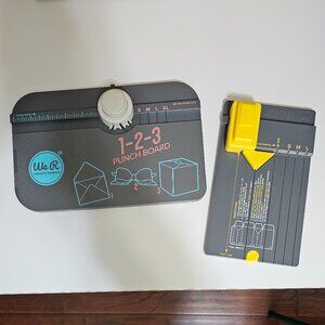 We R Memory Keepers Punch Boards – Gift Bag & 1-2-3 Punch Board (2 Tools Bundle)